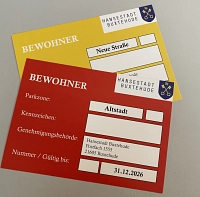 Bewohnerparkausweise 2026 in Papierform