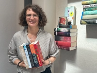 Melanie Hainke mit der Shortlist des 55. Buxtehuder Bullen