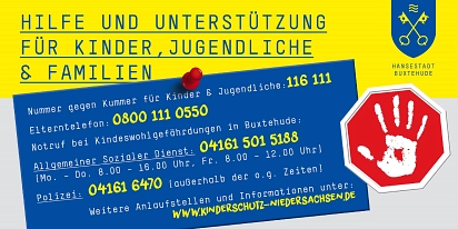 Notfallnummern Kinderschutz FG 51&nbsp;&copy;&nbsp;Hansestadt Buxtehude